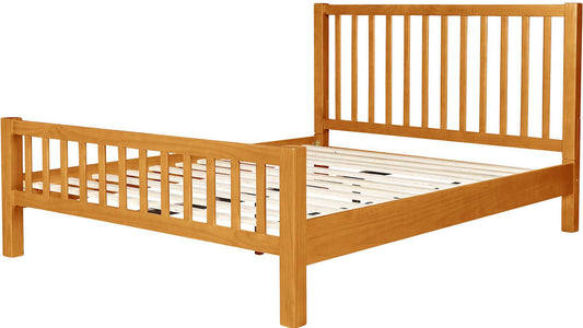 Hampton Platform Bed in Oak