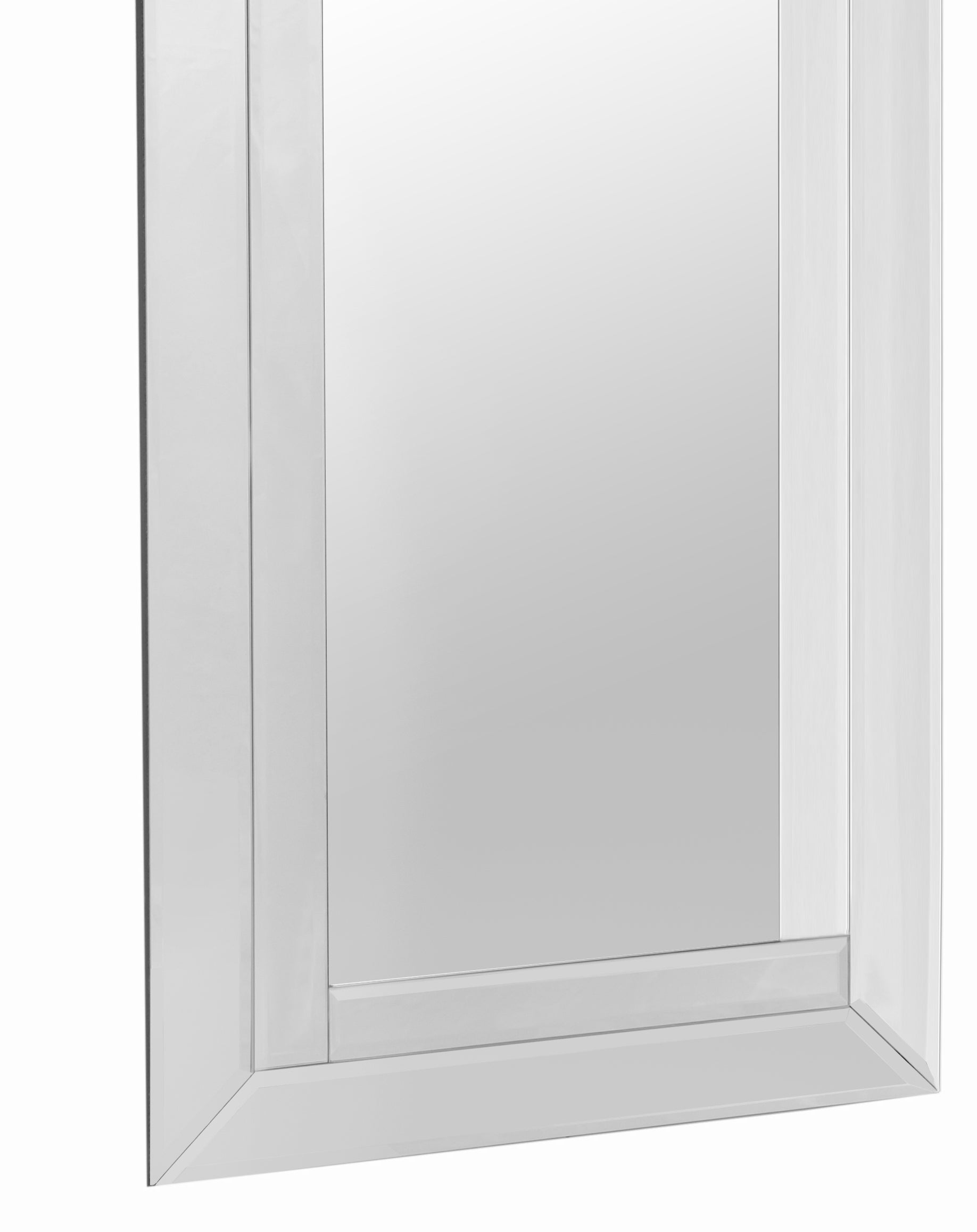 Lincoln Silver Classic Beveled Accent Mirror