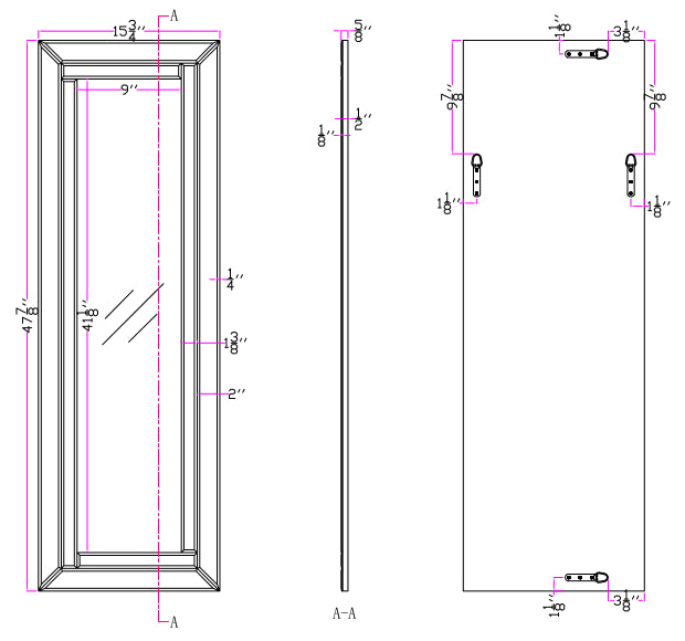 Lincoln Silver Classic Beveled Accent Mirror