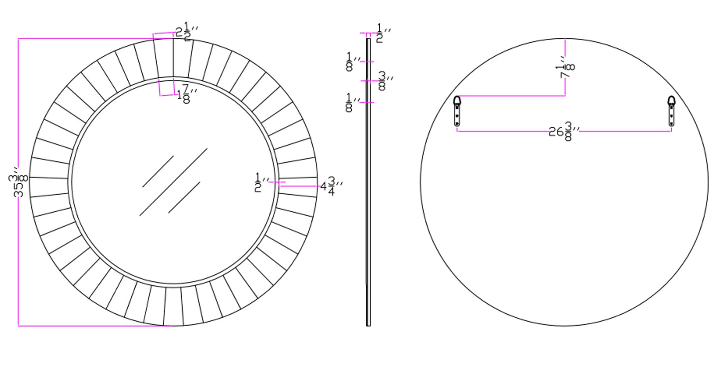 Daylight Round Accent Mirror