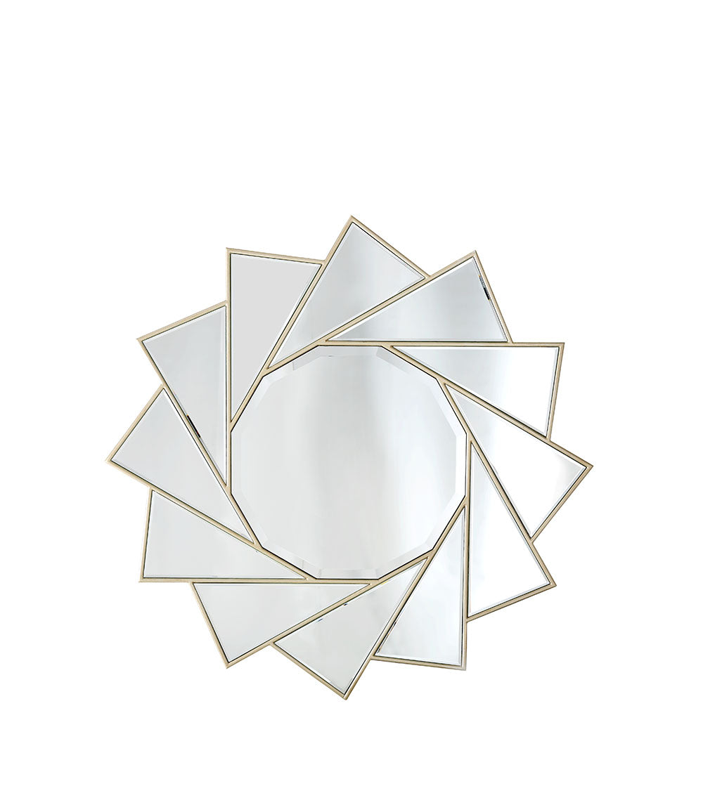 Pinwheel Circular Accent Mirror