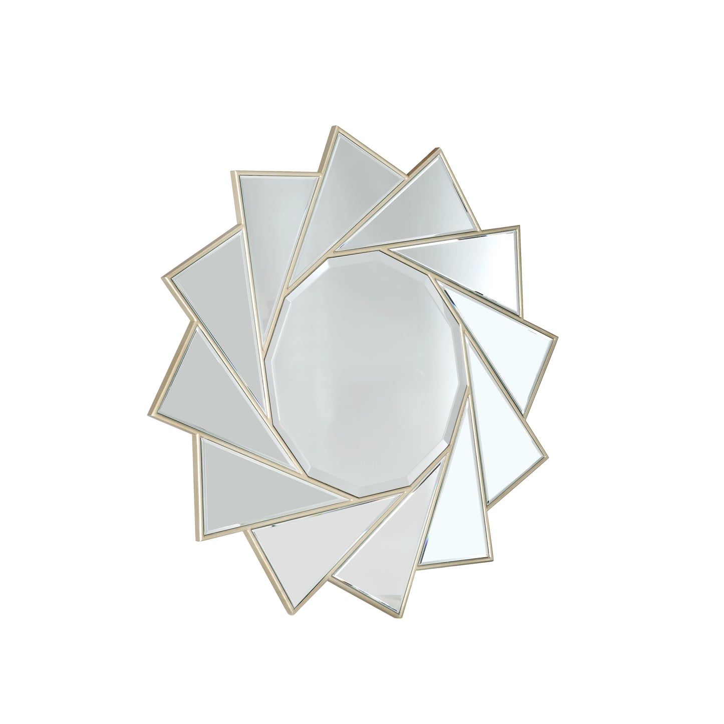 Pinwheel Circular Accent Mirror