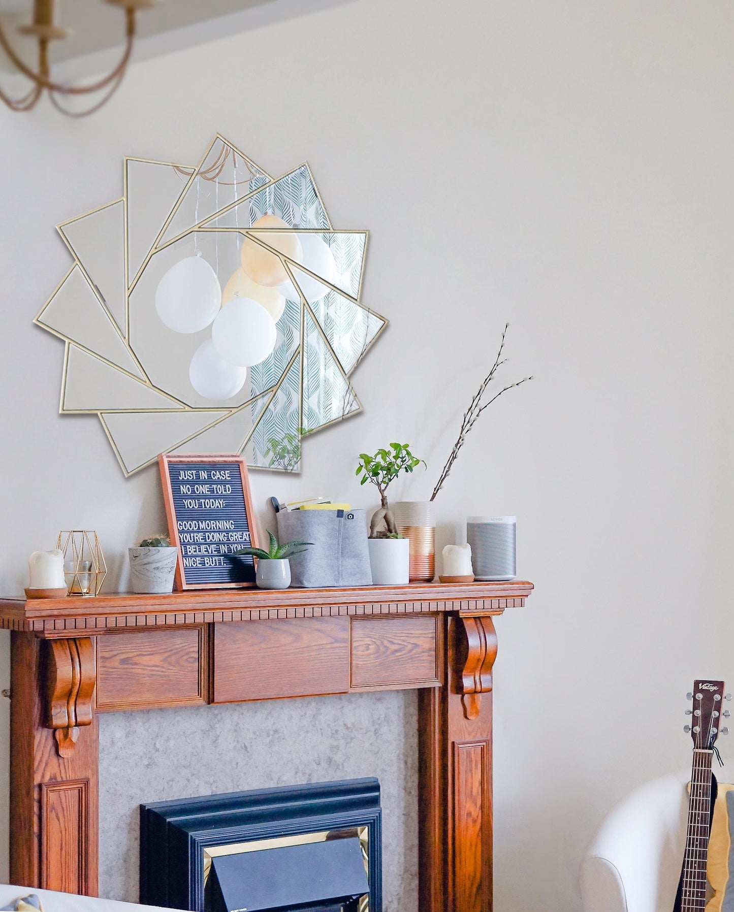 Pinwheel Circular Accent Mirror