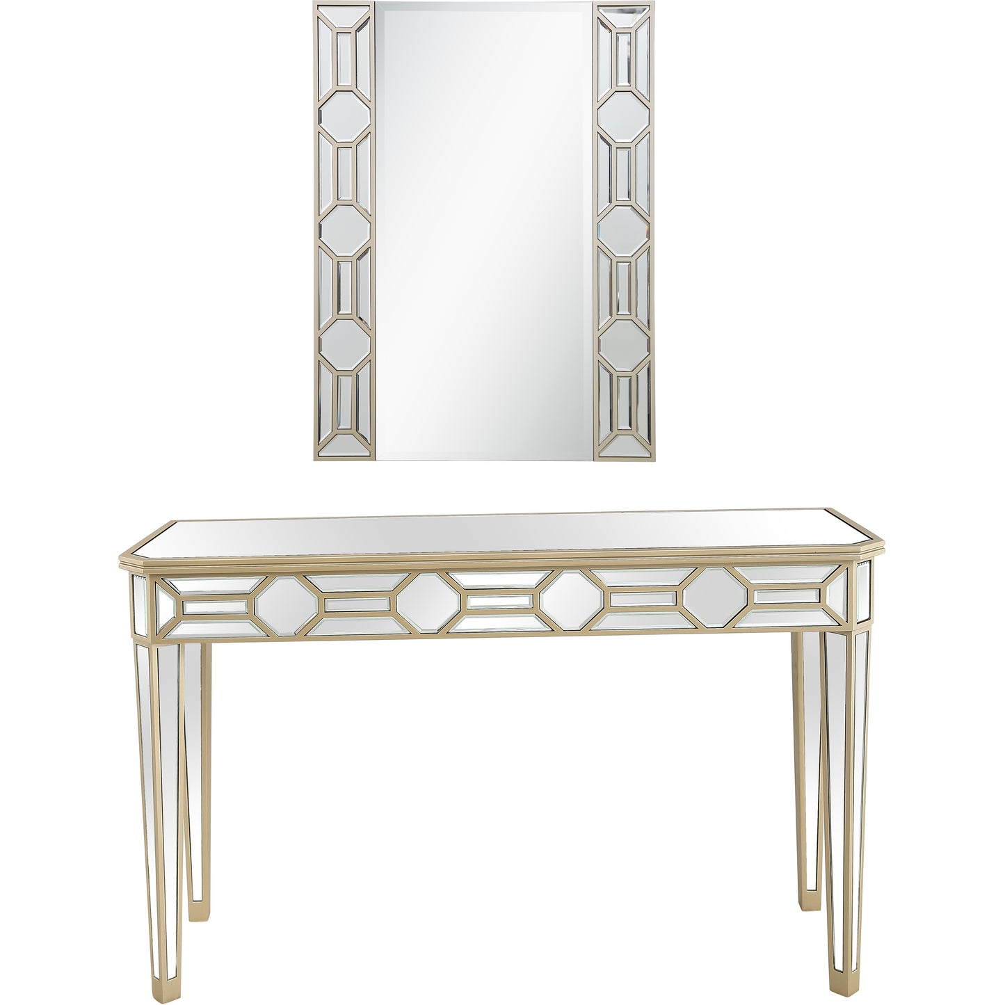 Lilian Wall Mirror and Console Table