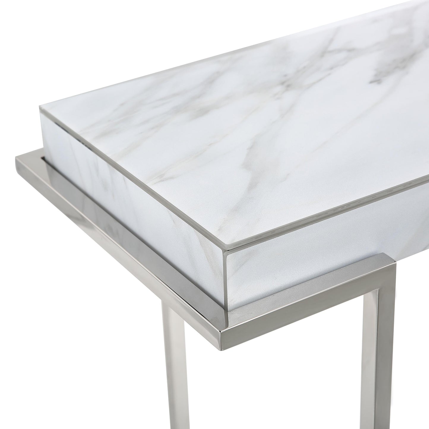 Aldon Wall Mirror and Console Table