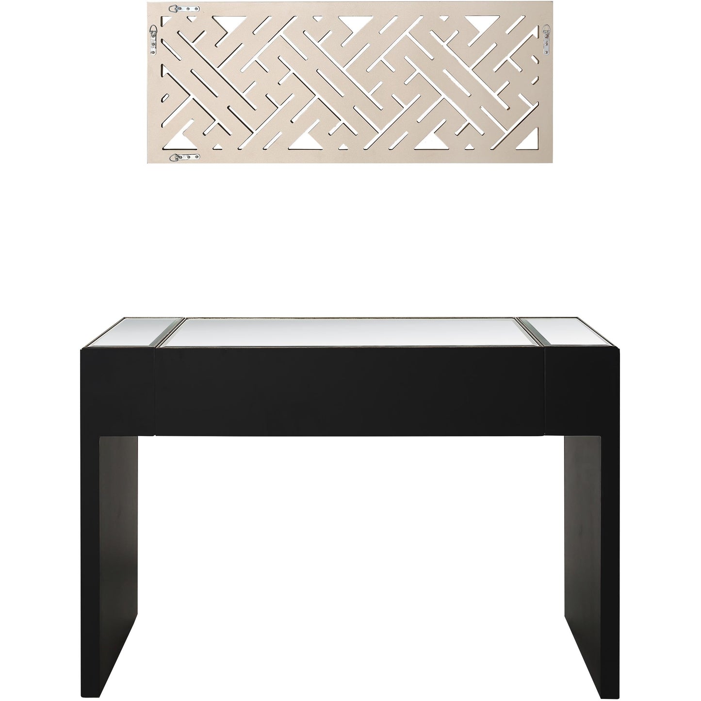 Becket Wall Mirror and Console Table