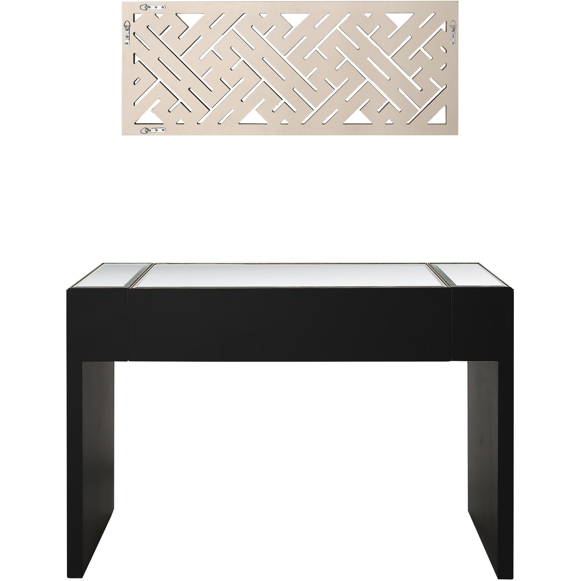 Becket Wall Mirror and Console Table