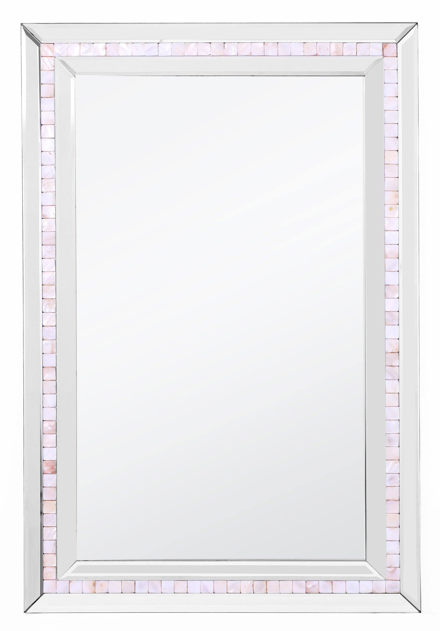 Mosaic Tiled  Beveled Bathroom/Vanity Mirror