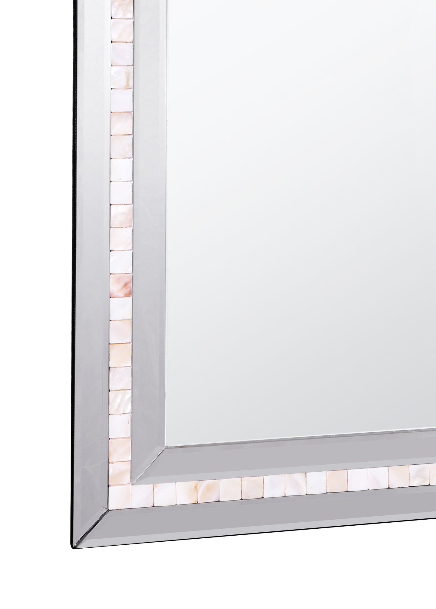 Mosaic Tiled  Beveled Bathroom/Vanity Mirror