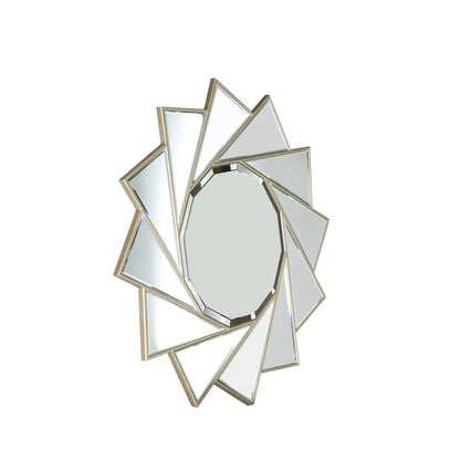 Pinwheel Circular Accent Mirror