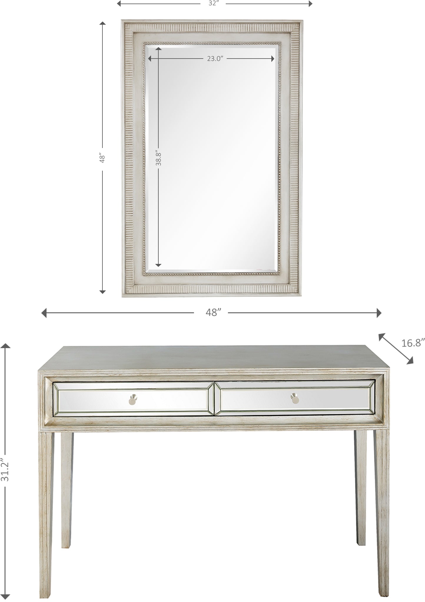 Delaney Wall Mirror and Console