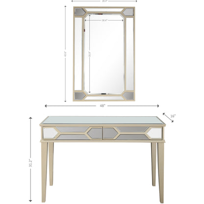 Keeley Wall Mirror and Console