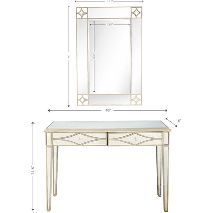 Huxley Wall Mirror and Console