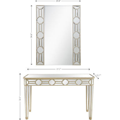 Lilian Wall Mirror and Console Table