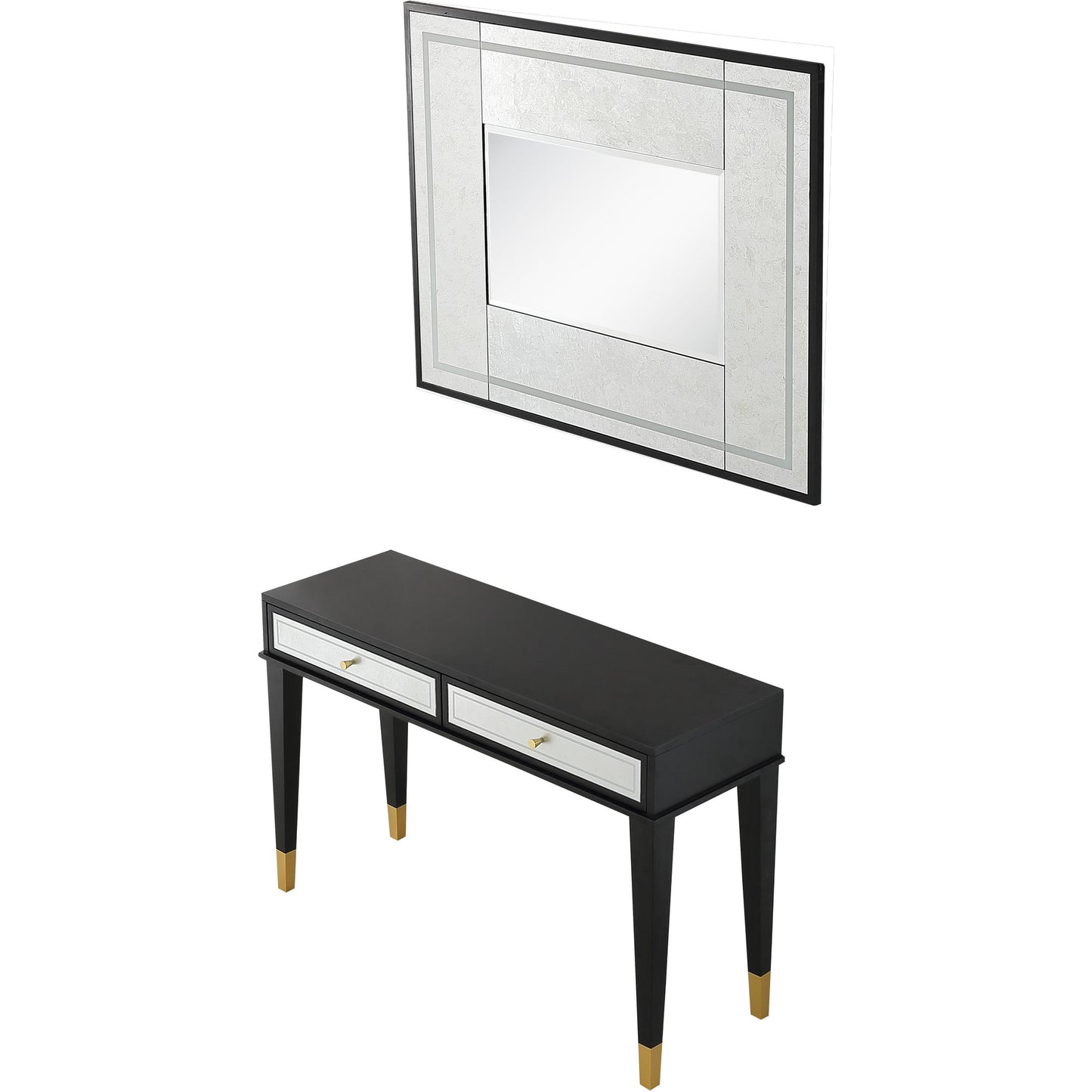 Makalu Wall Mirror and Console Table